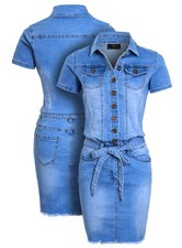 Womens Denim Dress Ladies