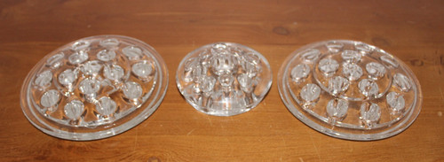 Lot glass flower pin - 3,