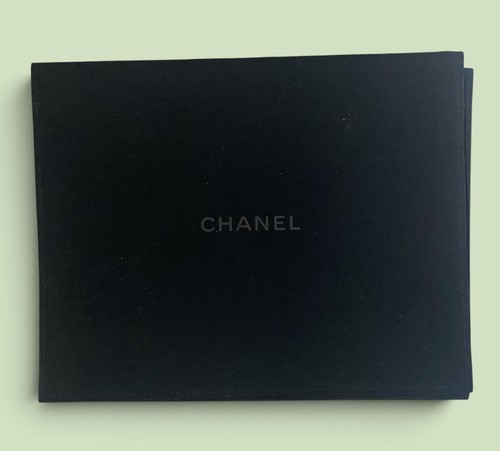 Chanel black velvet folding - black,