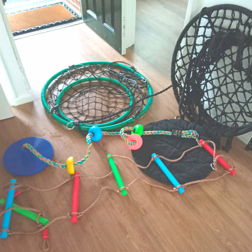 Kids rope swing set - kids,