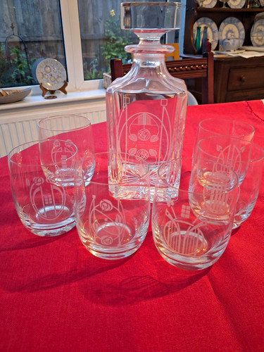Clear glass etched square - clear,