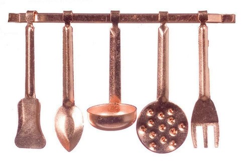 Dolls house copper hanging - house,