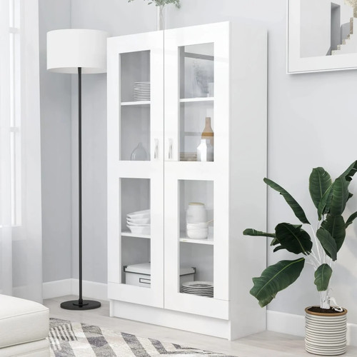 Modern wooden large vitrine - modern,