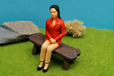 Garden Bench Wood Look 1:22.5