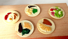 VINTAGE DOLLSHOUSE FOOD PLATES