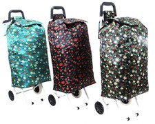 47L X Large 2 Wheel Shopping Trolley Light Weight Strong Folding Cart Shopper