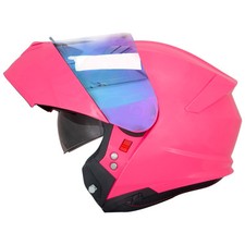 ZORAX ZOR-838 Flip Up Front Motorbike Helmets Motorcycle & Extra Iridium Visor