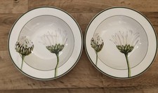 Villeroy & Boch Flora Daisy Bud To Bloom Rimmed Cereal Bowls X2
