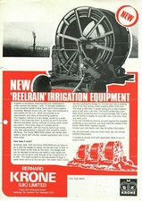 Krone Reelrain Irrigation Equipment  Brochure Leaflet 1903E