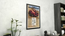 Jeep CJ Framed Canvas Giclee