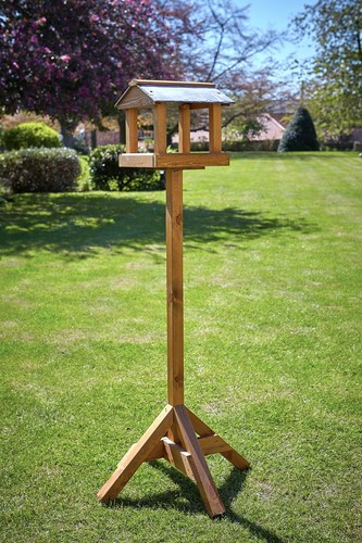 Wooden bird table - wooden,