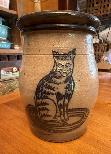 Rowe pottery works salt - salt, glazed