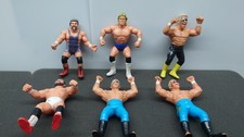 6 x Vintage 90s Wrestling Action Figures Galoob WCW WWF WWE Collectors Resellers