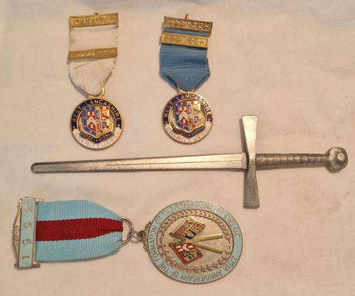 Masonic jewels job lot - jewels, west