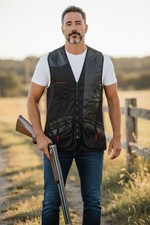 NEW CROOTS / BERETTA DESIGN 41" Skeet Vest left Handed Double Zip - RRP £95