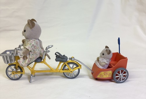 Sylvanian families tandem bike - sylvanian,