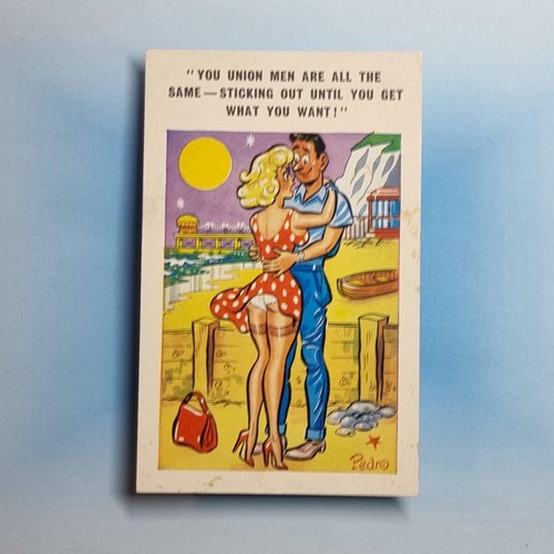 Saucy comic postcard c1965 - saucy,