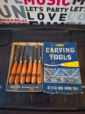 MARPLES WOOD CARVING TOOL SET  IN BOX - 6 MARPLES CARVING CHISELS.