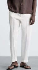 Zara Men’s 100% Linen White