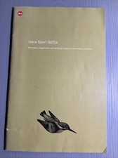 Leica Sports Optics A4 Product Brochure 50 Pages 2001 Binoculars Scopes Camera