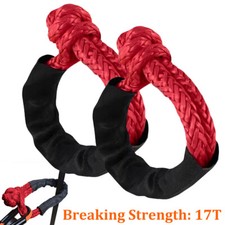 2pcs Soft Shackle Tow Rope Tow