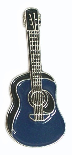 Acoustic guitar blue metal - guitar,