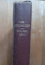 1933 The Cricketer Magazine Bound - Vol. 14 - Inc. 1933-34 Winter Annual