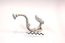 Genuine Vintage Antique French Coat / Hat Hook - 180 x 95 x 150mm Grey