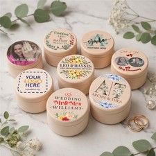 Personalised Wooden Ring Box
