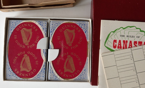 Vintage guinness canasta card - guinness,