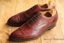 Joseph Cheaney Burgundy Leather Oxford Brogue Shoes UK 8 F US 9 EU 42
