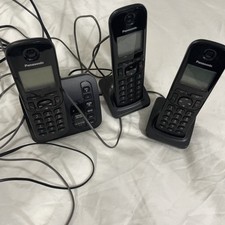 Panasonic KX-TGC220E x4 Cordless House Home Phones Answerphone Set