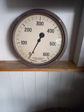 Genuine Vintage Antique Maritime Brass Engineering Gauge