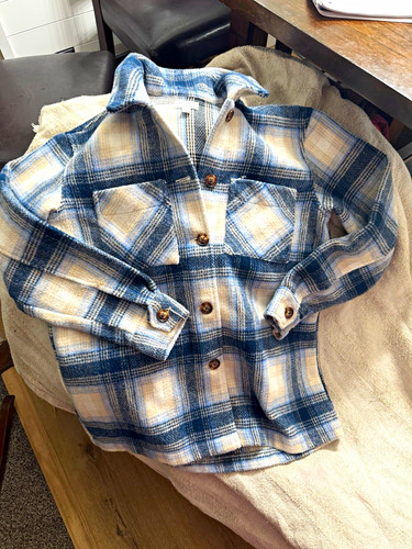 Time and tru women plaid - and, s