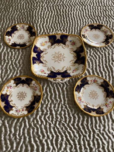 Coalport cobalt blue batwing - coalport,