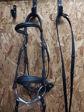English Bridle,bit & Reins.Cob Size, Black. (Ref:66Y)