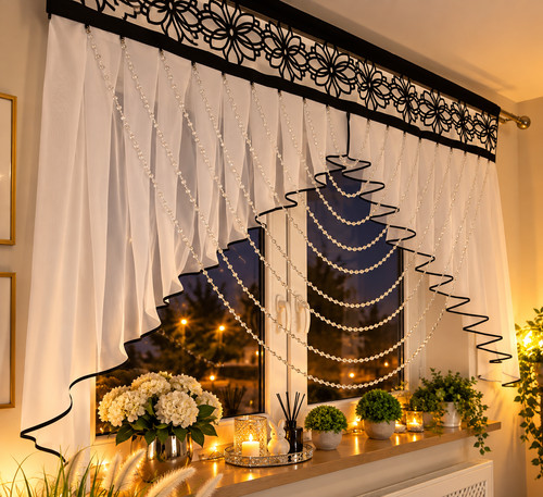 Modern sheer valance - sheer,