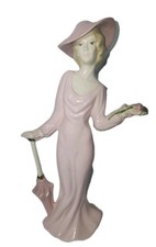 Vintage Art Deco Pink Lady