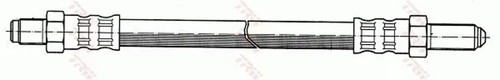 Flexible brake hose - , with