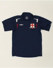 UMBRO Boys England Graphic T-Shirt Top 12-13 Years Large Navy Blue AA03
