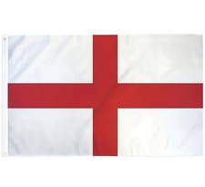 Large England flag 5FT X 3FT ST GEORGES. 90CM X 150CM. Free UK Post.