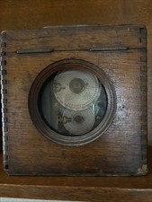 Antique Pigeon racing Clock Timer & Collectible Belgium contest Oak Dovetailed