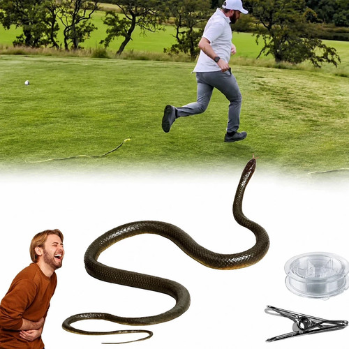Fake rubber snake prank toy - fake,