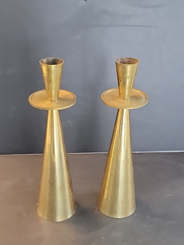 Vintage atomic brass candle - atomic,