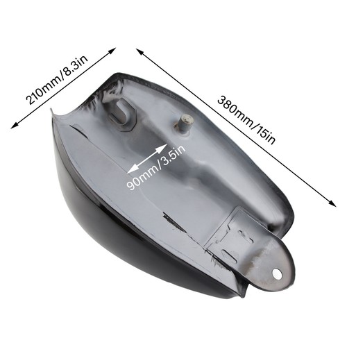 Thicken iron black - black, motorcycle
