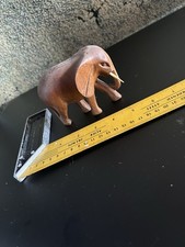 Vintage Small Wooden Elephant