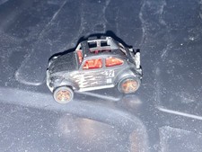 Hot Wheels Volkswagen Baja Bug matt black w/flames loose slight playwear