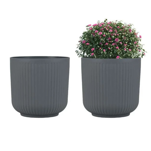 Costway round plastic planters - round,