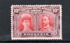 Rhodesia 1910-13 10d King and