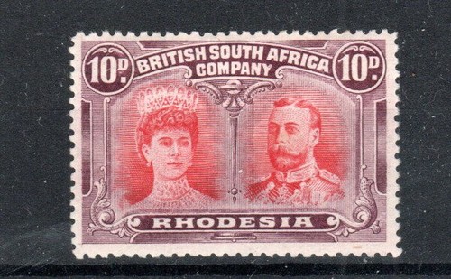 Rhodesia 1910 10d king and - 1910-13,